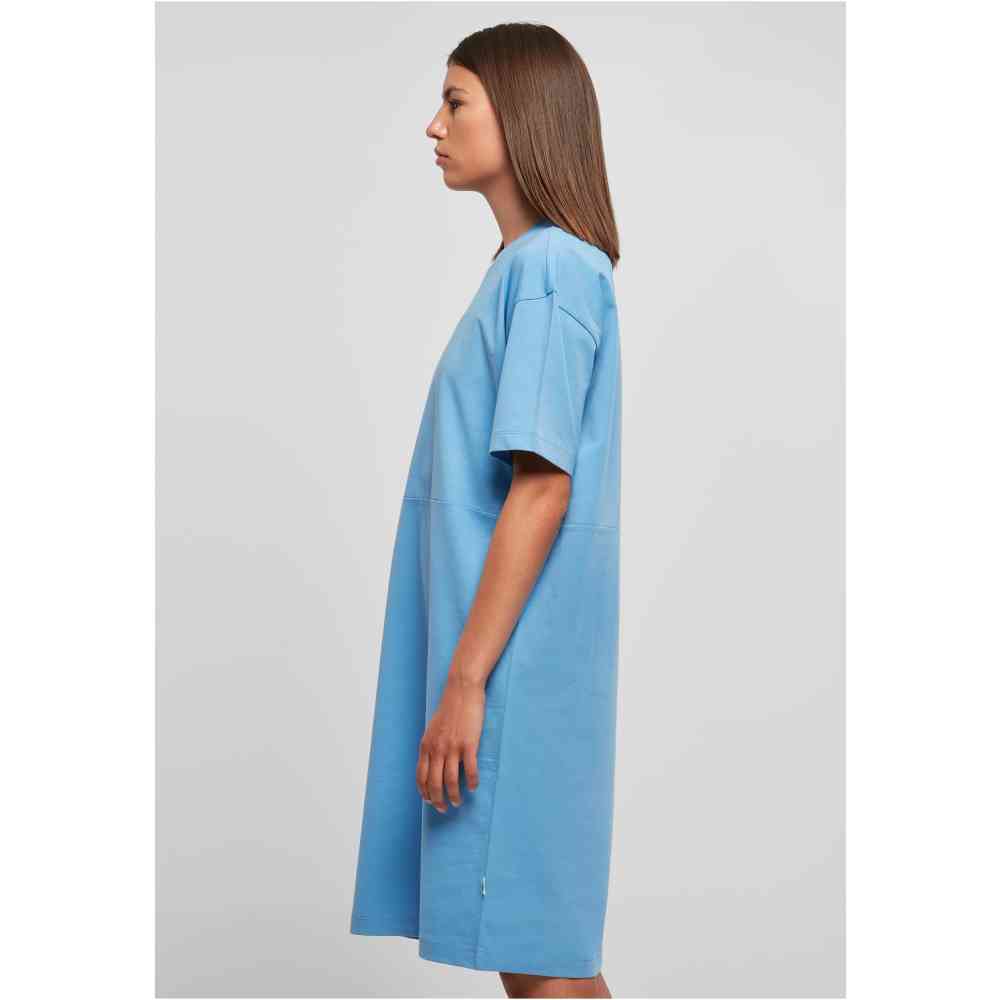Urban Classics - Organic Oversized Slit Tee Short dress - Blue